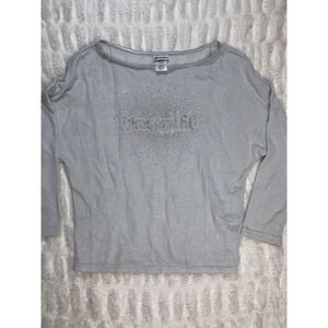 Disney Parks Disneyland 60th Resort‎ Silver Embellished Top Womens XL Sweater
